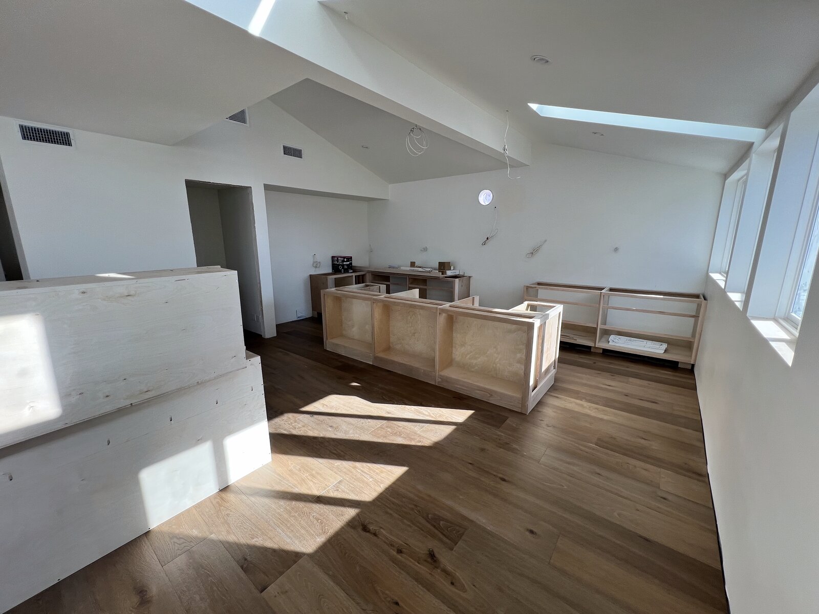 Open-plan living & cabinetry