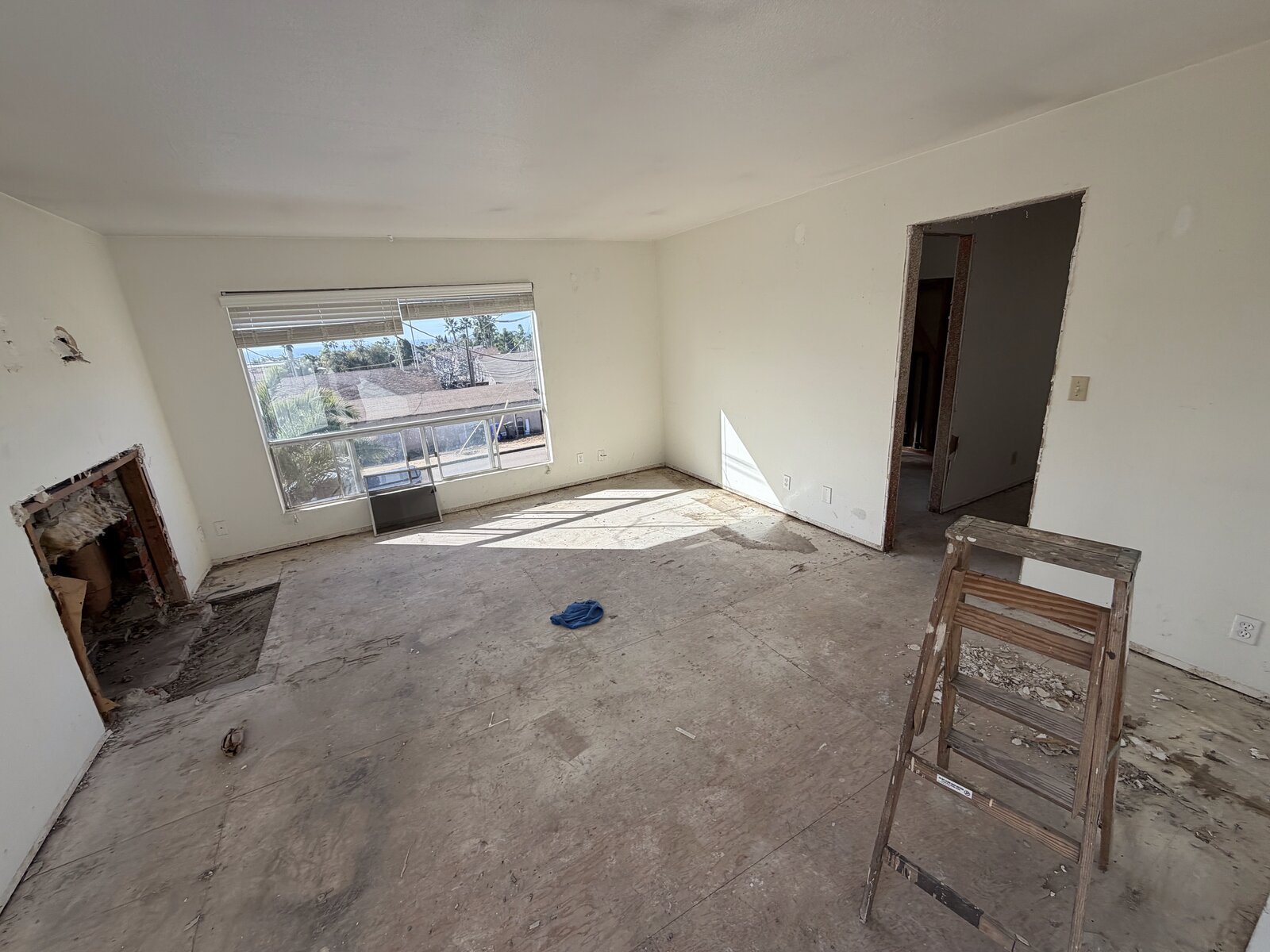 Walls stripped — ready to rebuild