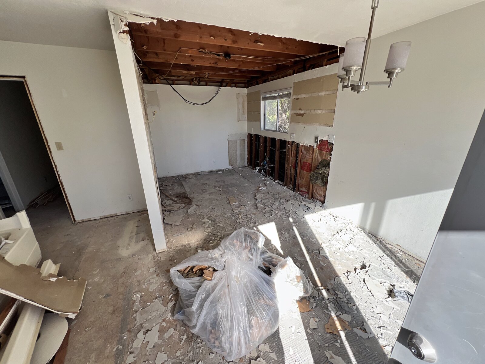 Ceiling & roof demolition